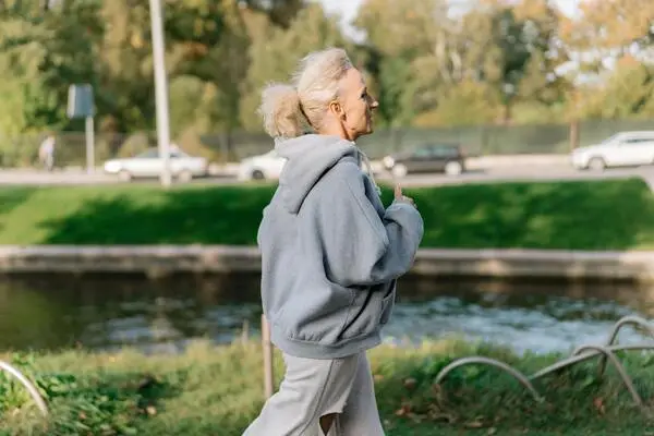 Elderly Woman Running 
