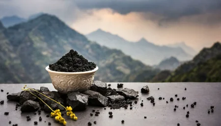 Shilajit, a potent Ayurvedic medicine found in the Himalayas