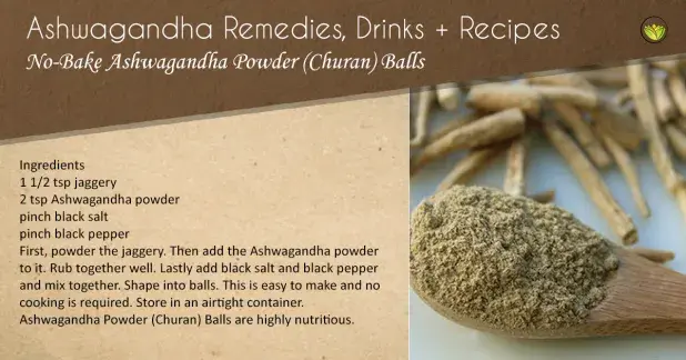 No-Bake Ashwagandha Balls (Churan)