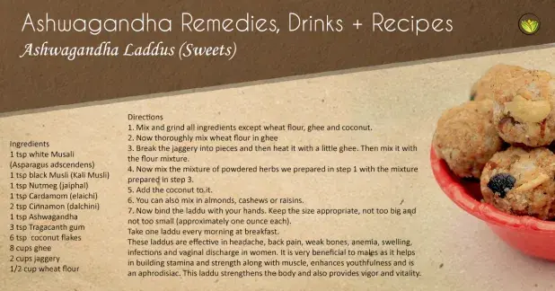 Ashwagandha Laddus (Sweets)