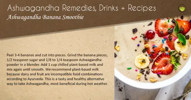 Ashwagandha Banana Smoothie