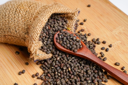 Fresh black gram or udad in bag