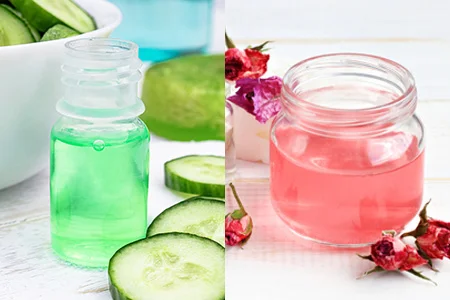 cucumber water and Rose water for skin dryness